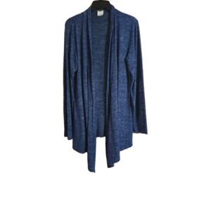 Hello Mello Cardigan Size Medium Blue Open Front Carefree Threads Fly Away